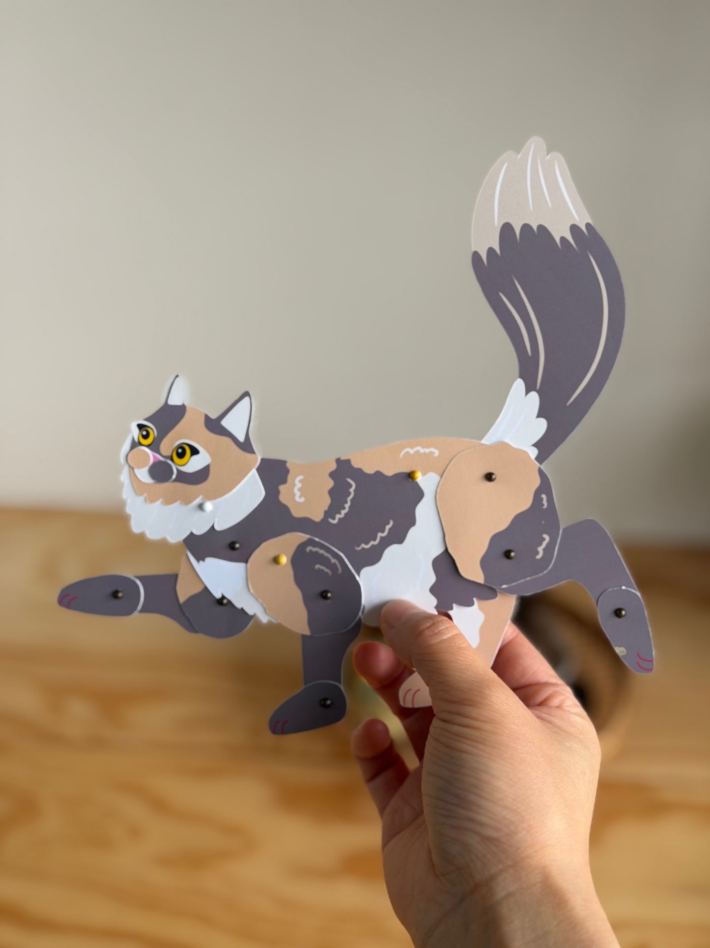 Dilute Tortoiseshell Cat Paper Doll