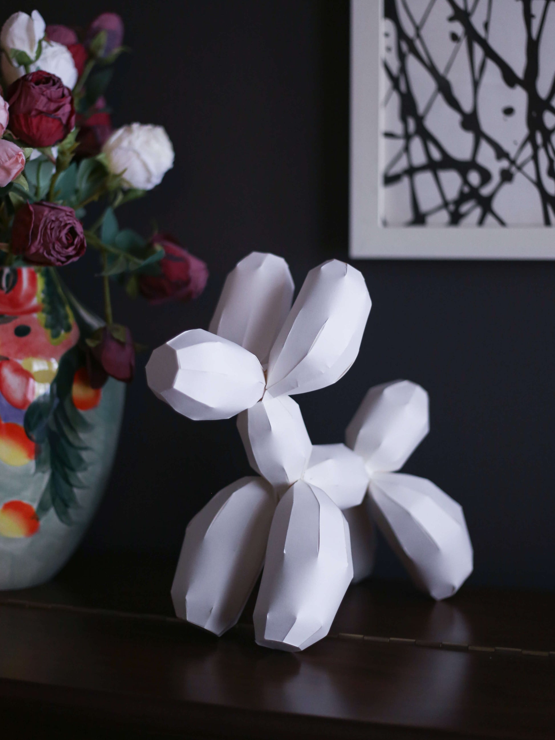 papercraft balloon dog by elkayang