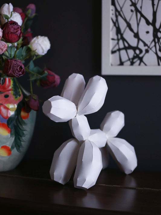 papercraft balloon dog by elkayang
