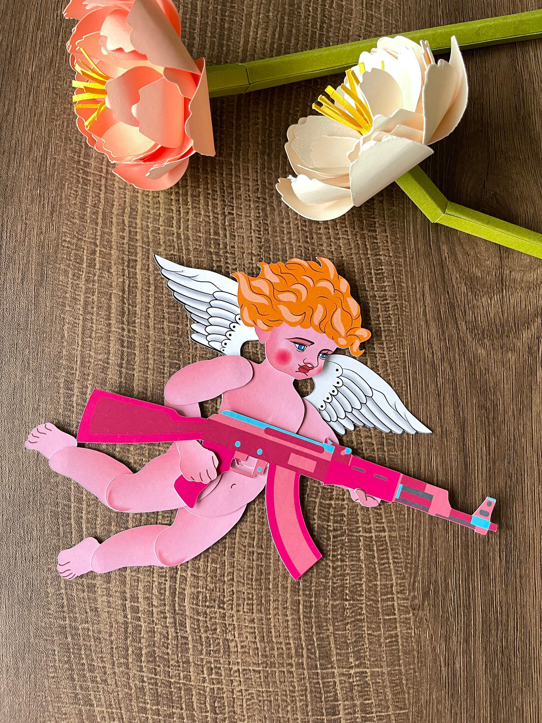 Cupid Paper Doll | Valentine's Day gift | ElkaYang – Elka Yang
