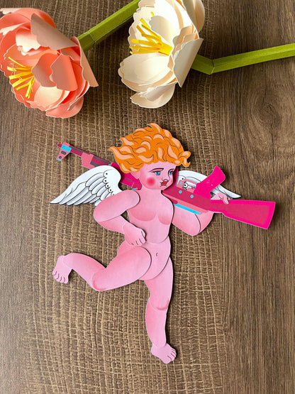 A digital template of Cupid jointed paper doll. With 14 joints, he can strike endless positions. Perfect as a little gift of love, a charming Valentine's Day decoration, or you can write something and send him as a messenger of love.