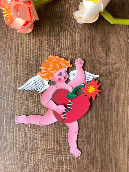 A digital template of Cupid jointed paper doll. With 14 joints, he can strike endless positions. Perfect as a little gift of love, a charming Valentine's Day decoration, or you can write something and send him as a messenger of love.