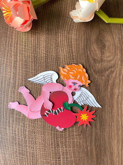 A digital template of Cupid jointed paper doll. With 14 joints, he can strike endless positions. Perfect as a little gift of love, a charming Valentine's Day decoration, or you can write something and send him as a messenger of love.