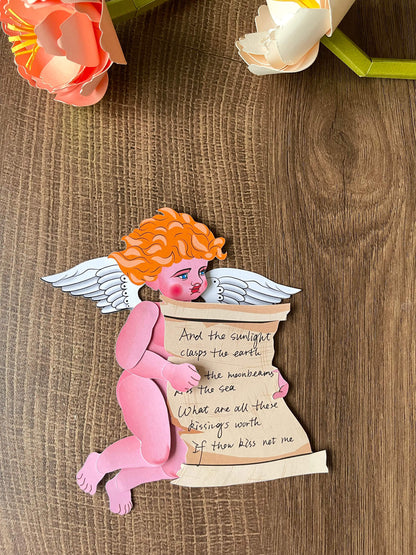 A digital template of Cupid jointed paper doll. With 14 joints, he can strike endless positions. Perfect as a little gift of love, a charming Valentine's Day decoration, or you can write something and send him as a messenger of love.