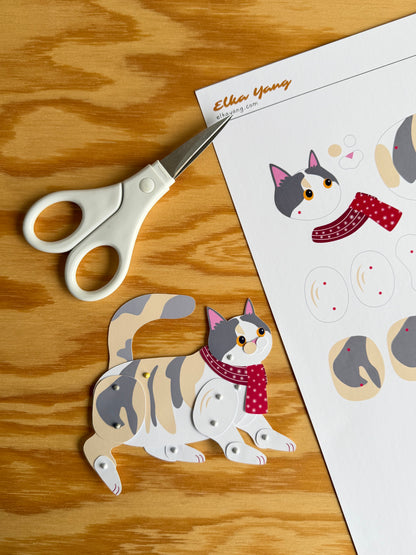 Munchkin Cat Paper Doll