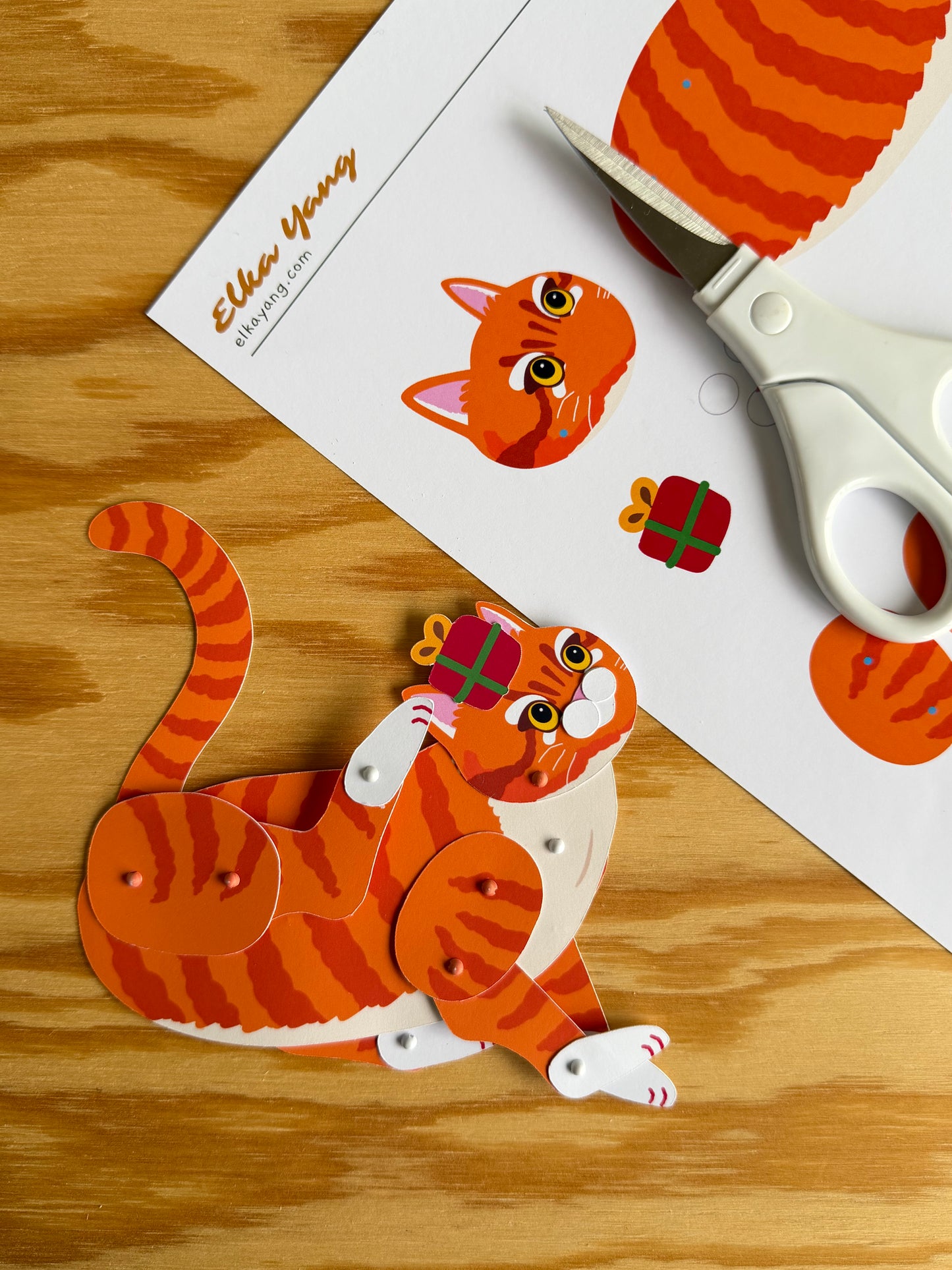 Ginger Cat Paper Doll