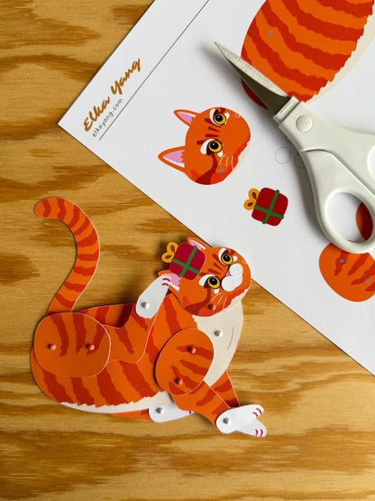 Ginger Cat Paper Doll