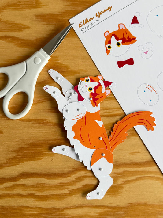 American Curl Paper Doll