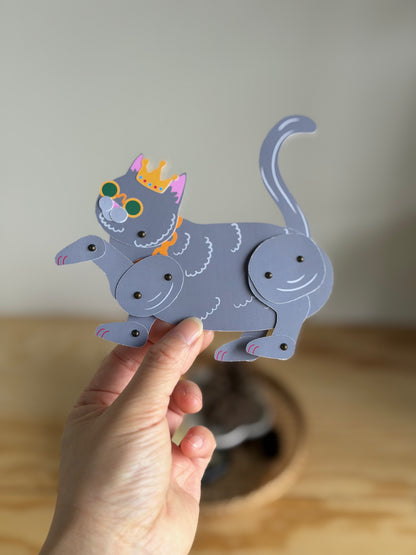 British Short hair Wearing Sunglasses Paper Doll