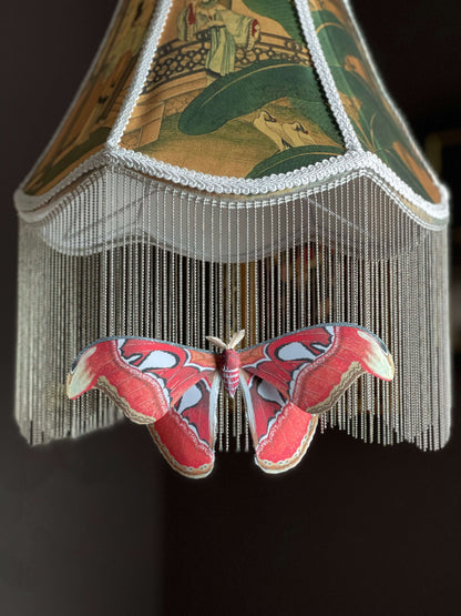 Paper Moth, Realistic paper Atlas moth made from template 