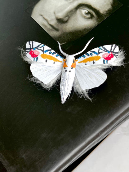 Paper Moth, Realistic paper Picasso moth on a book