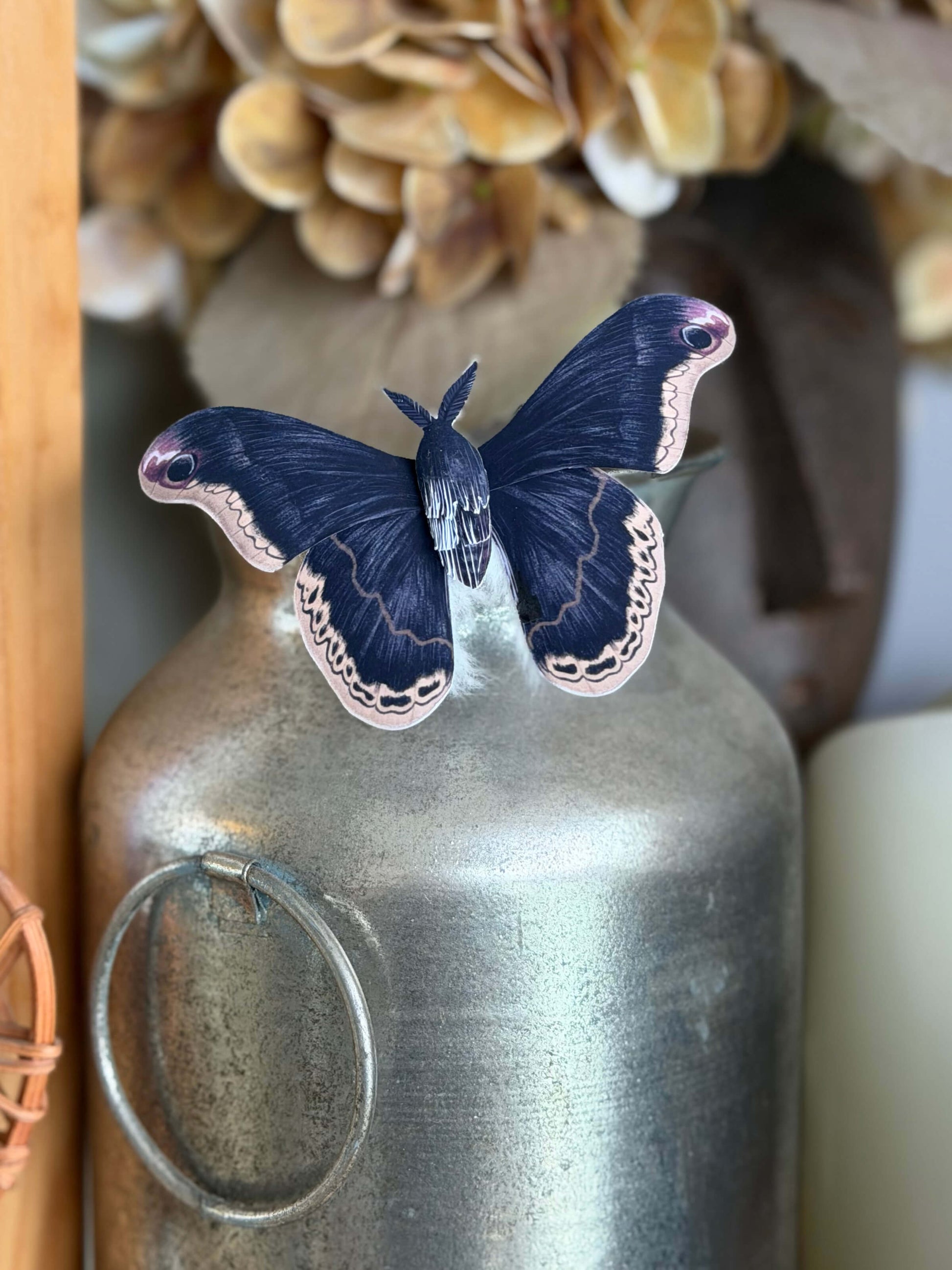 DIY Paper Promethea Moth Pattern, Paper Butterfly Template