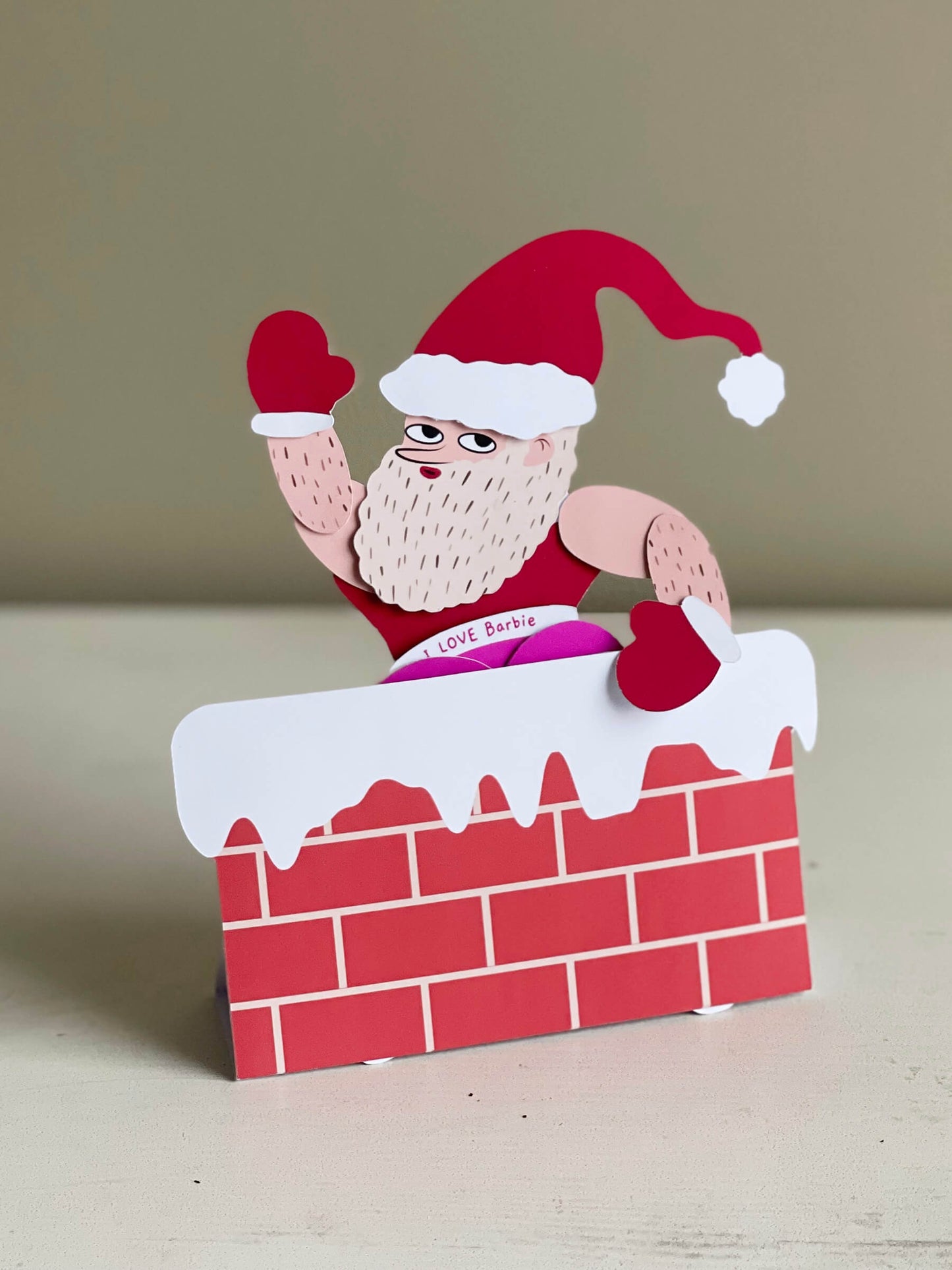 Hairy Santa Paper Doll