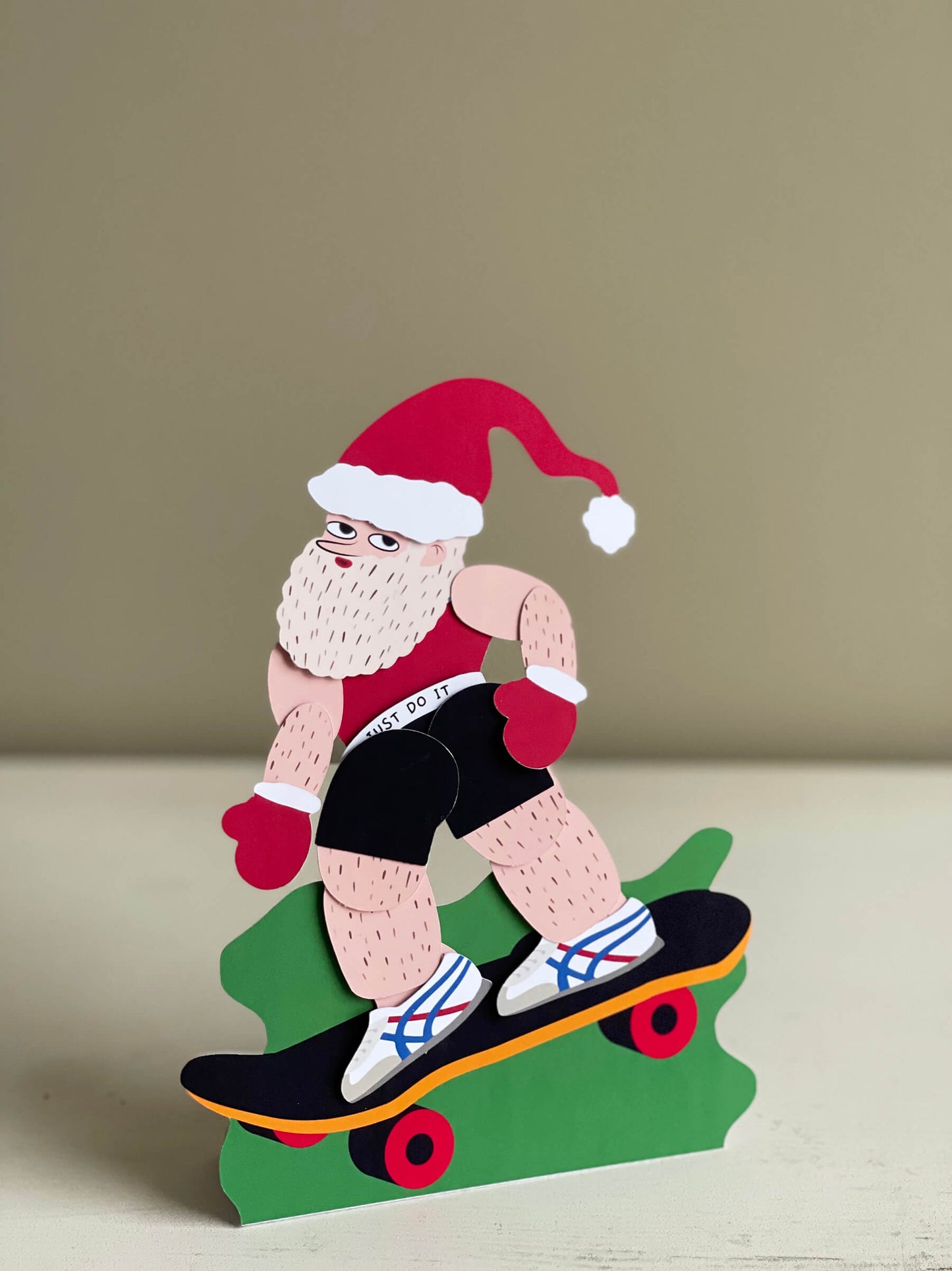 Hairy Santa Paper Doll