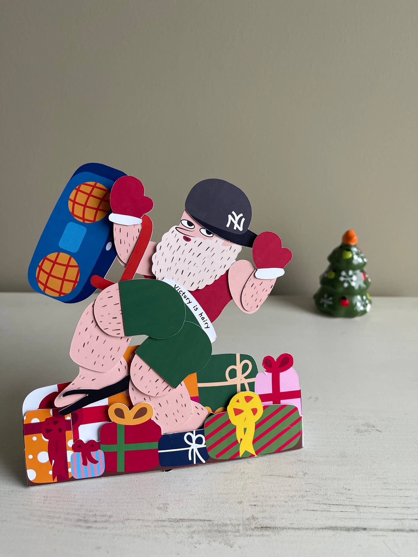 Hairy Santa Paper Doll