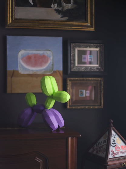 papercraft balloon dog by elkayang