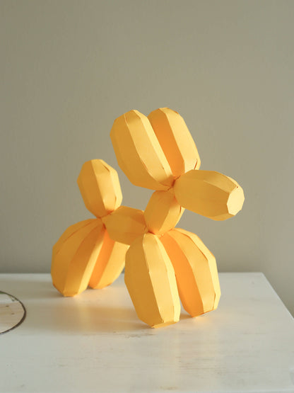 papercraft balloon dog by elkayang