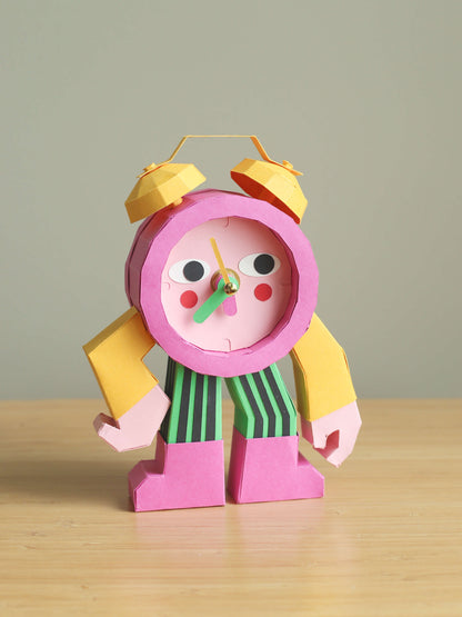 papercraft alarm clock by Elkayang