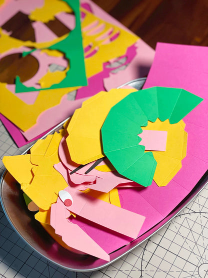 papercraft flower in vase by ElkaYang